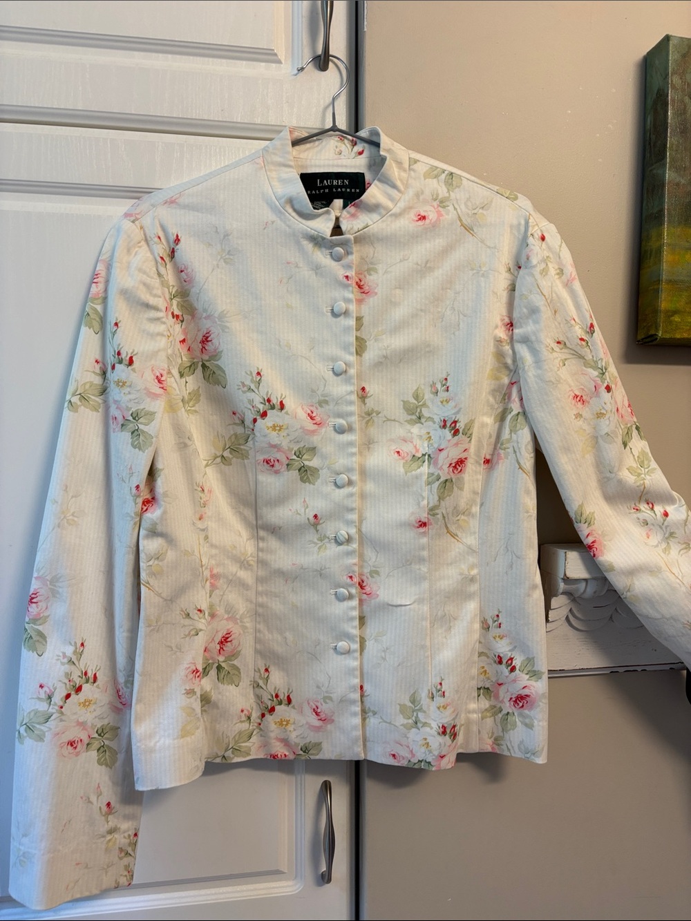 Ralph Lauren cotton floral blazer jacket